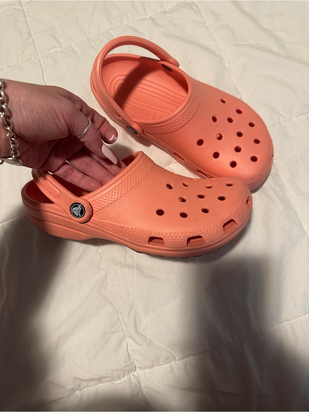 CROCS Classic Clog in Coral Orange